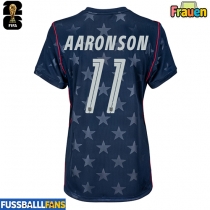 Vereinigte Staaten Brenden Aaronson #11 Auswärtstrikot Frauen EM 2024 Kurzarm